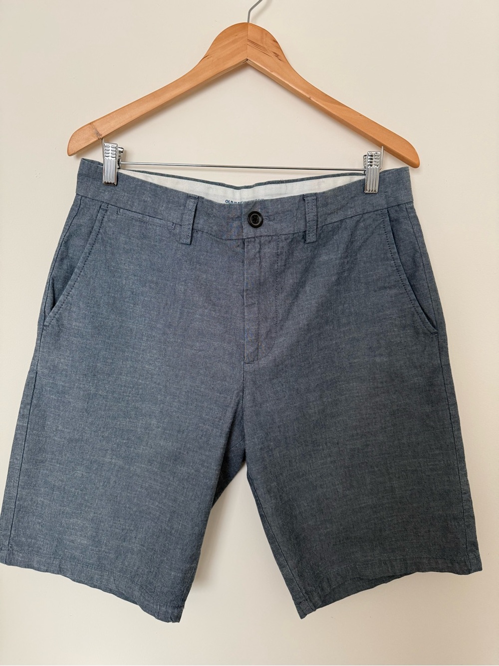 Men's Old Navy Ultimate Slim Casual Chambray Blue